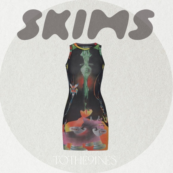 skims mesh dress obsidian SKIMS | Dresses | Skims Summer Mesh Dress Obsidian Printed
